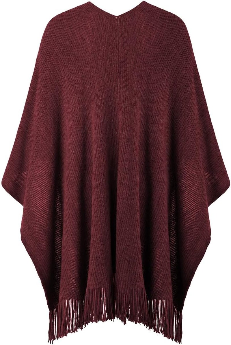 Ferand Shawl Wraps for Women, Cozy Lightweight Poncho Cape with Pockets, Warm for Fall Winter Travel - Image 2